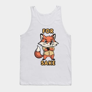 Animal Lover's 'For Sake' Tee | Sassy Play on Words | Humorous Statement Design | Unique Graphic Shirt | Perfect Gift Tank Top